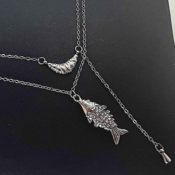 “Fishes & Loaves” Necklaces Set Platinum 🎣🍞 - Picture 1 of 2